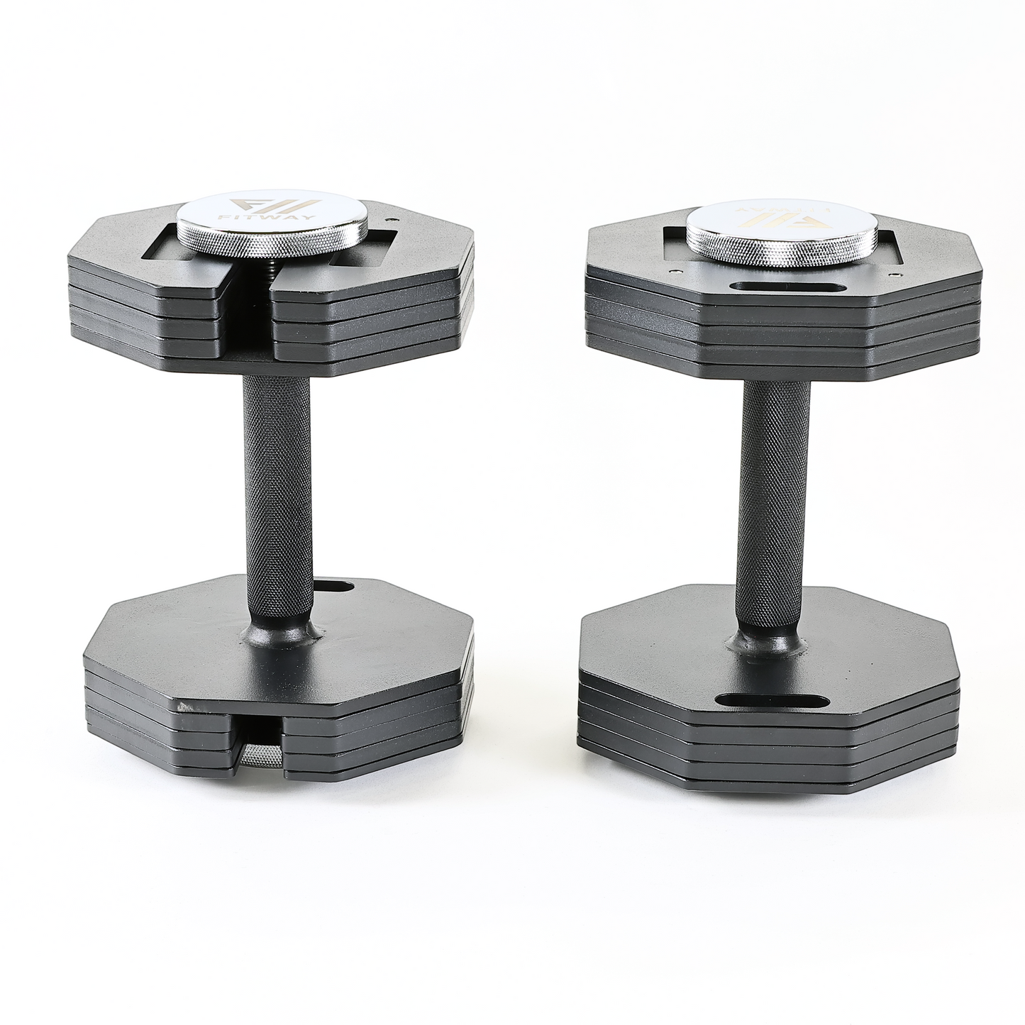 FITWAY 50lb Adjustable Dumbbells