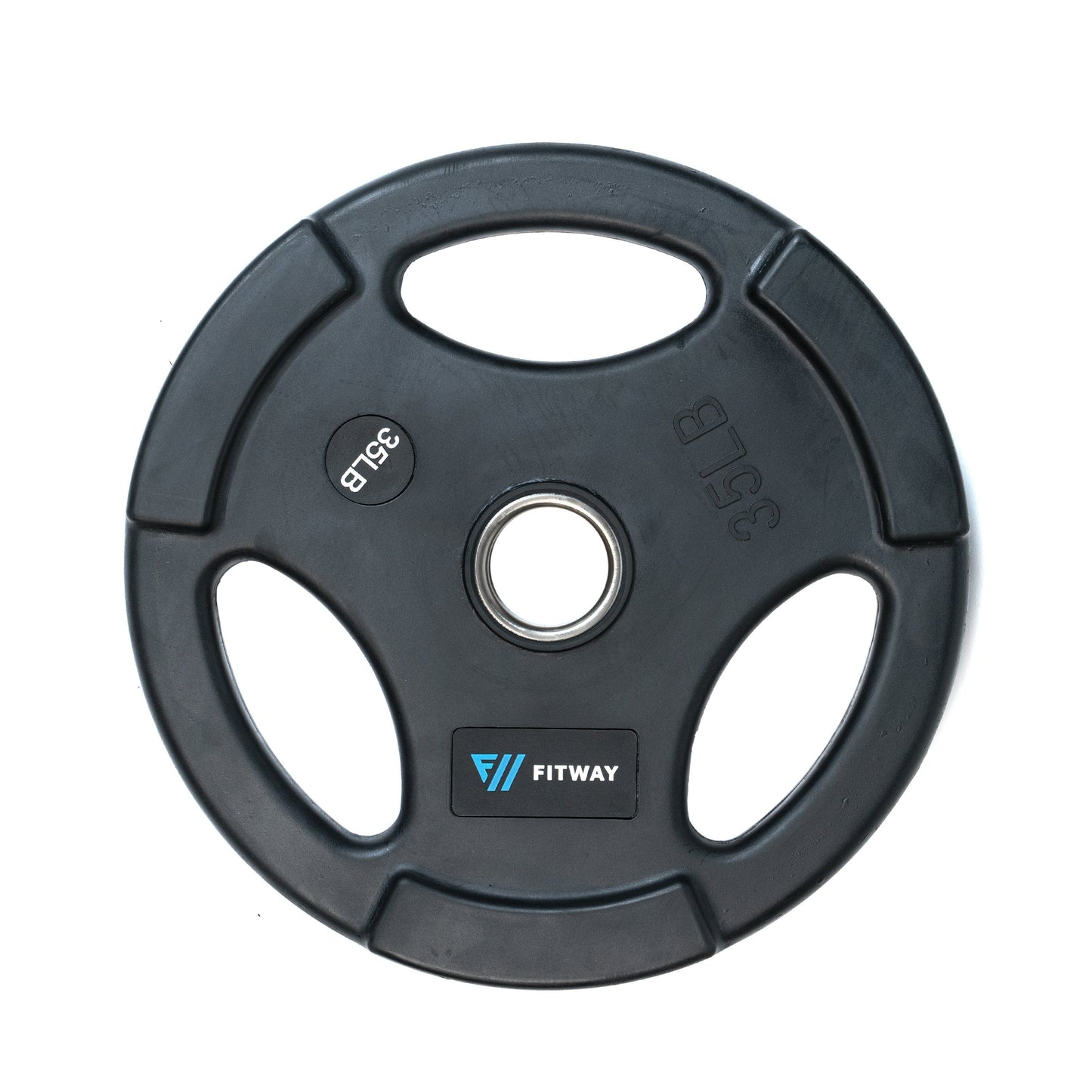 FitWay Equip. Olympic Rubber Grip Plate - 35lbs