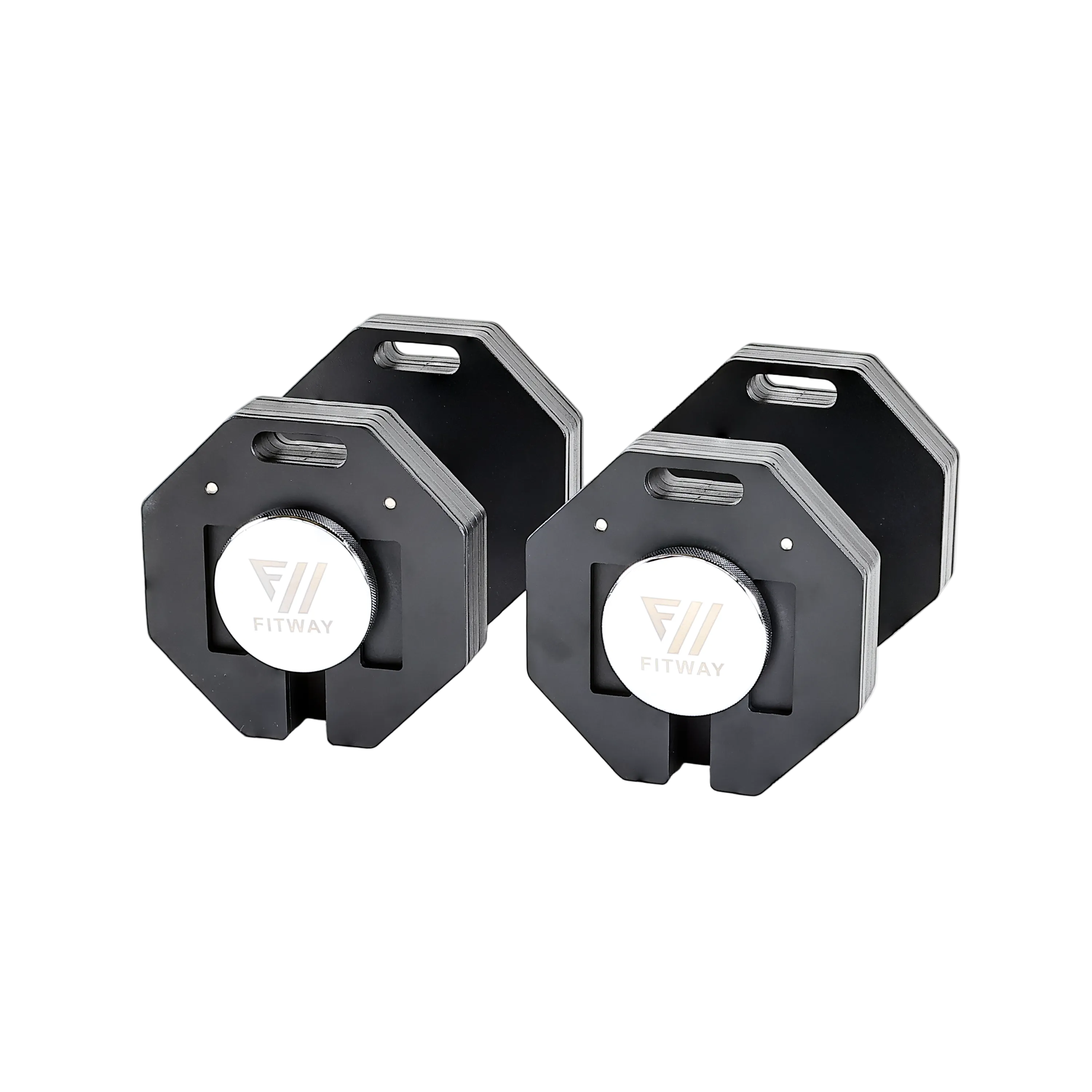 FITWAY 50lb Adjustable Dumbbells