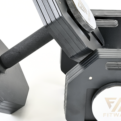 FITWAY 50lb Adjustable Dumbbells