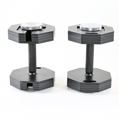 FITWAY 50lb Adjustable Dumbbells