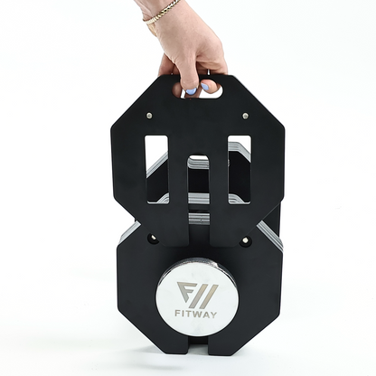 FITWAY 50lb Adjustable Dumbbells