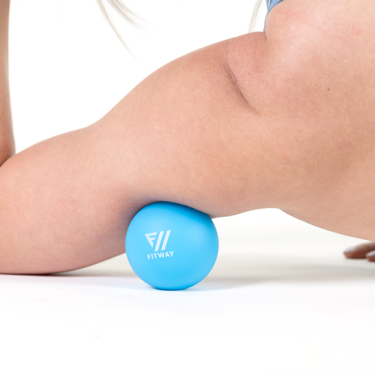 Fitway Lacrosse Style Massage Ball - 6.2cm Blue