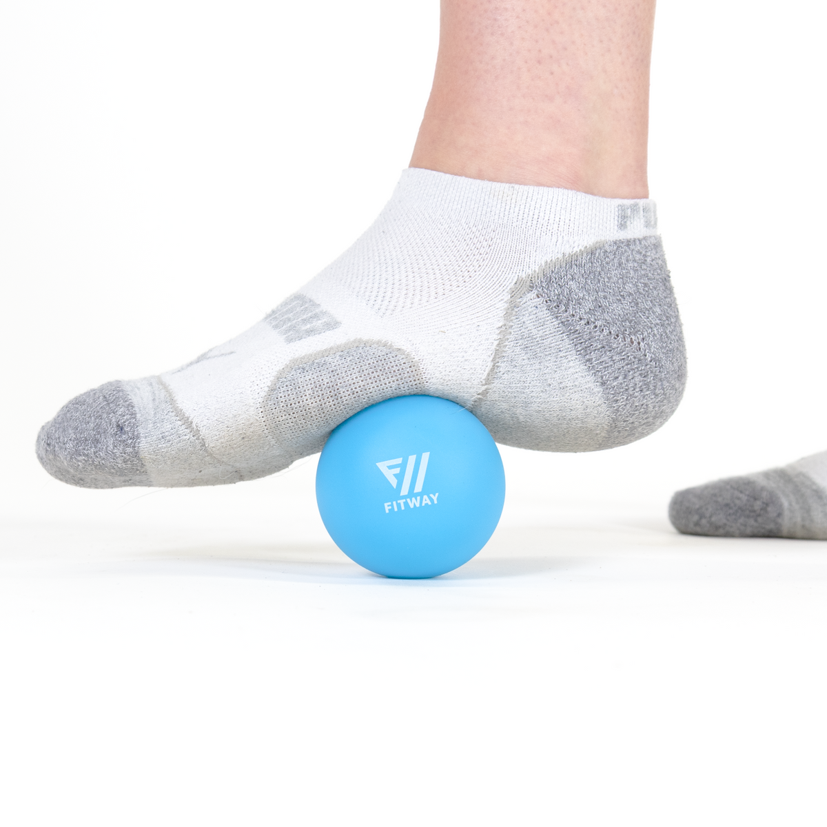 Fitway Lacrosse Style Massage Ball - 6.2cm Blue