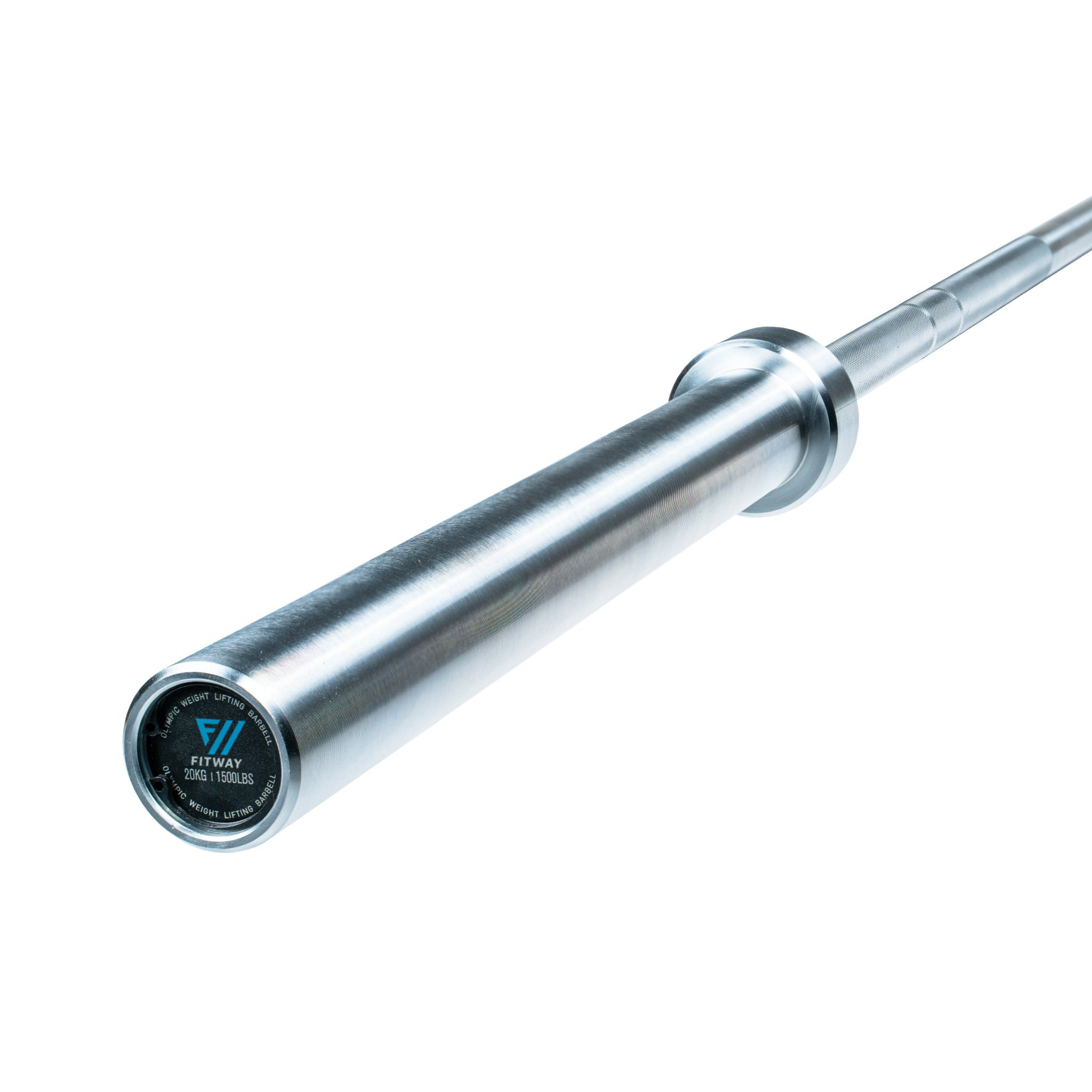 Fitway 20kg Men's Olympic Bearing Barbell - 1500lb Capacity